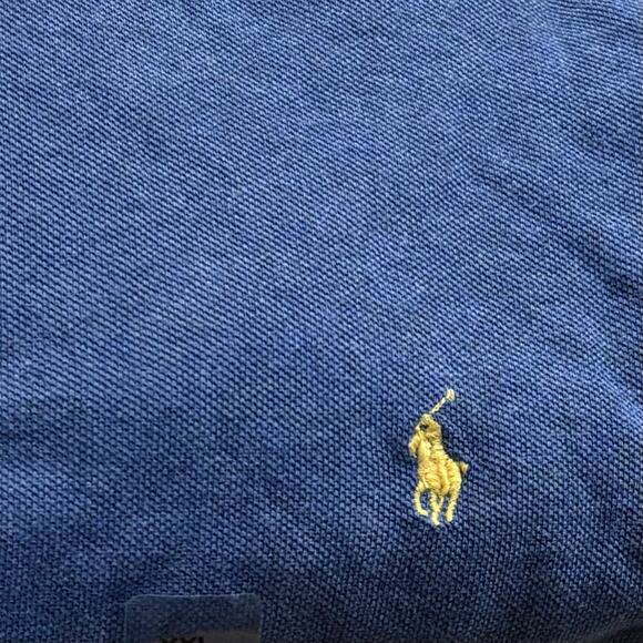 Vintage Polo Ralph Lauren Long Sleeve Polo XXL Cornflower Blue New Old Stock - Picture 5 of 6